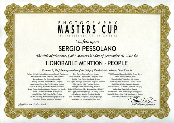 Honorable Mention in People